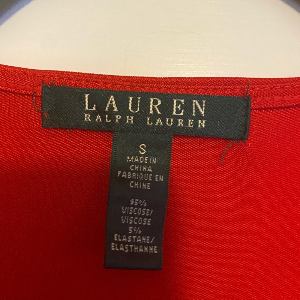 Ralph Lauren Long Sleeve Red Top